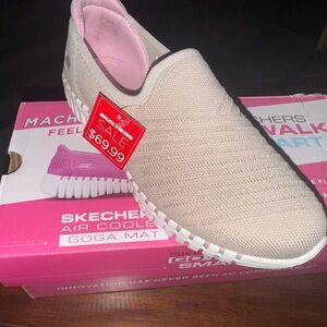 Skechers Women's Slip-On Sneakers - Beige and Pink
